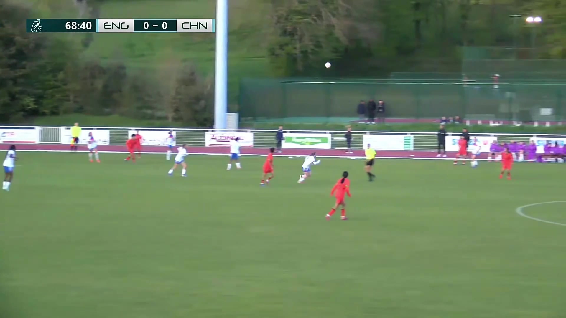 漂亮第69分鐘朱派淅單刀破門中國U16女足1-0領先英格蘭女足